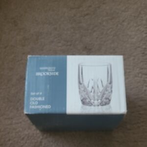 Waterford Brookside Crystal Glass Set in Blue Box, Harrah's Casino